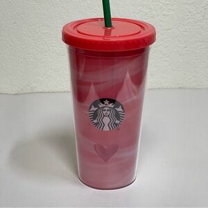 Starbucks Holiday New! Starbucks 2020 Valentines Tumbler With Straw.
